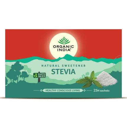 Organic India Natural Sweetener Stevia Sachets
