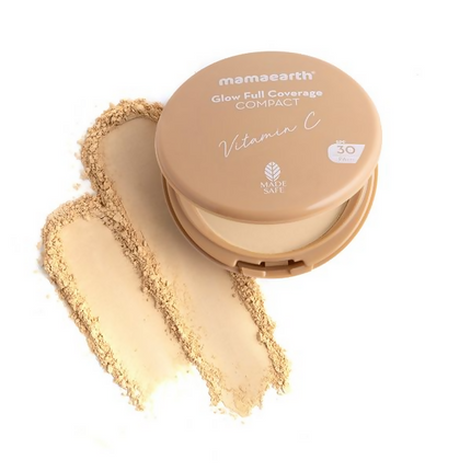 Mamaearth Glow Full Coverage Compact With SPF 30 - Crème Glow