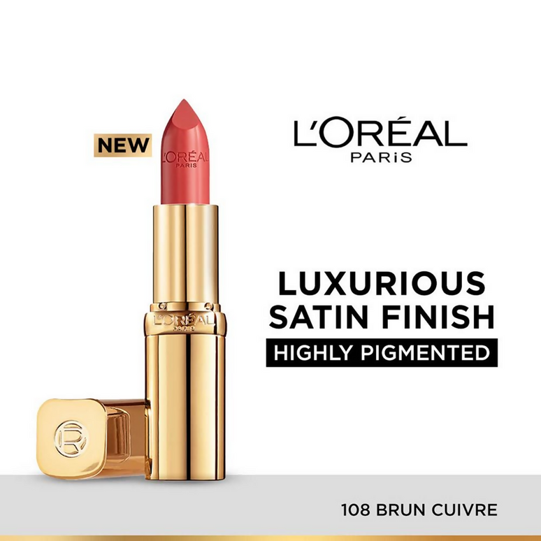 L'Oreal Paris Color Riche Satin Lipstick - 108 Bruin Cuirve