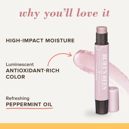 Burt's Bees 100% Natural Moisturizing Lip Shimmer - Champagne