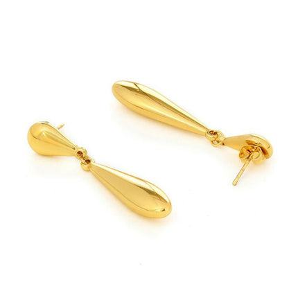 Golden Drop Earrings - Ruby Raang
