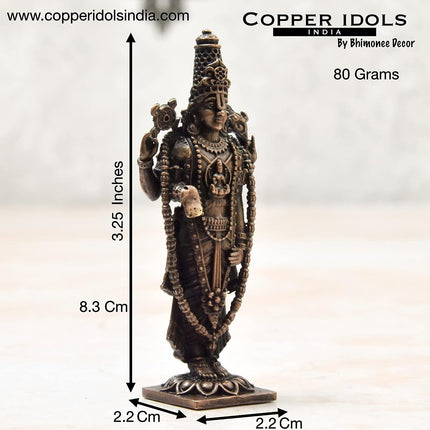 Bhimonee Decor Handmade Copper Balaji Idol