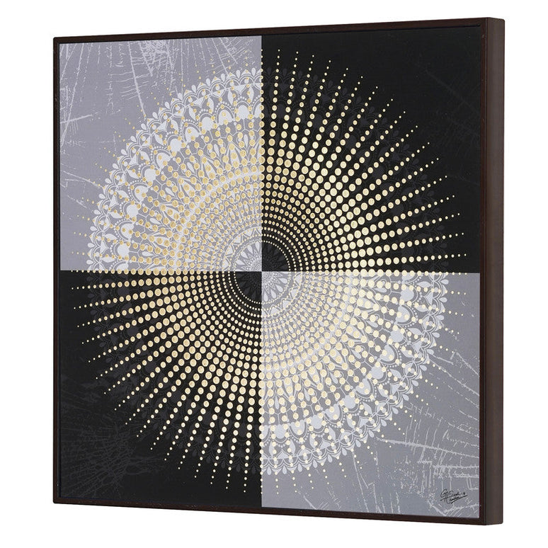 Tehzeeb Creations Golden Embossed Wall Painting