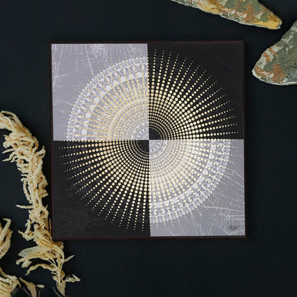 Tehzeeb Creations Golden Embossed Wall Painting