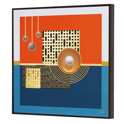 Tehzeeb Creations Golden Embossed Wall Painting