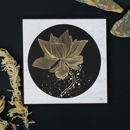 Tehzeeb Creations Golden Embossed Wall Painting