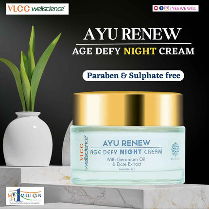 AyuRenew Age Defy Night Cream – VLCC WellScience