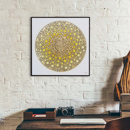 Tehzeeb Creations Golden Embossed Wall Painting