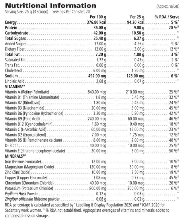 HERBALIFE FORMULA 1 NUTRITIONAL SHAKE MIX, PAAN (500G)
