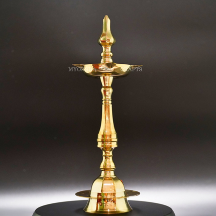 Diamond Deepa Brass Idol - Illuminate Your Spiritual Path
