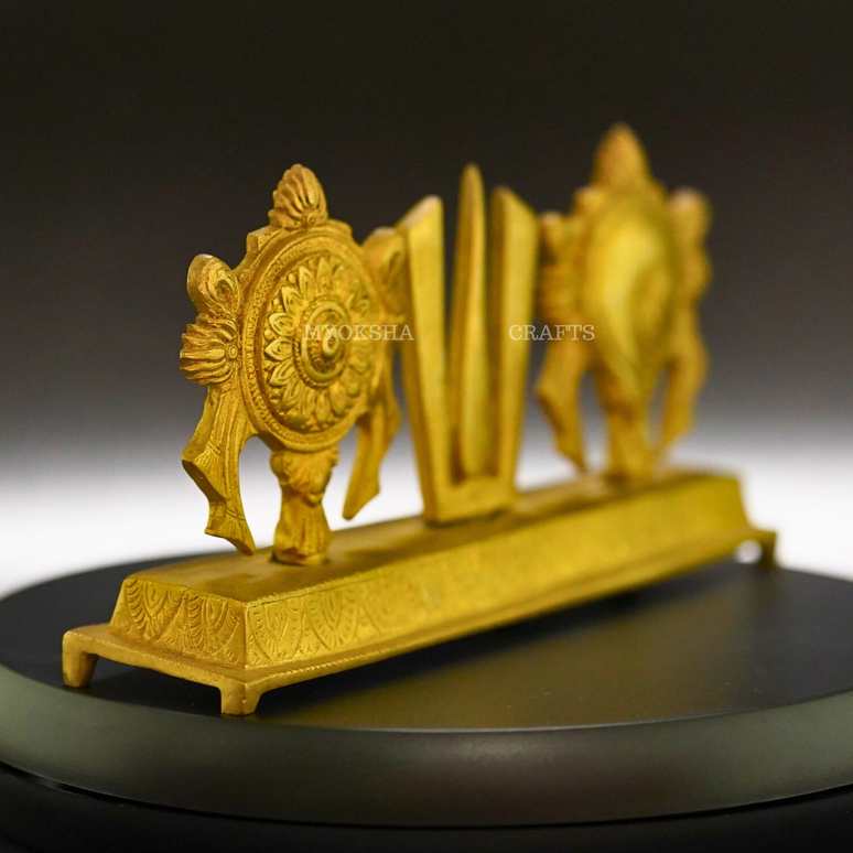 Balaji Namah with Shankh Chakra Brass Idol