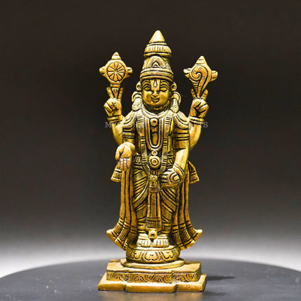 Brass Venkatramana Statue - Divine Blessings for Homes