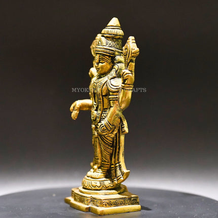 Brass Venkatramana Statue - Divine Blessings for Homes