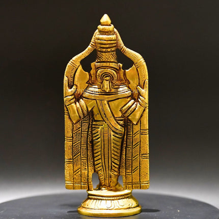 Brass Venkatramana Statue - Divine Blessings for Homes