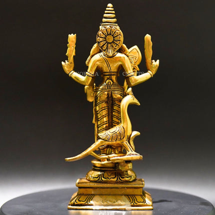 Brass Subramanya Statue - Divine Blessings for Spiritual Seekers