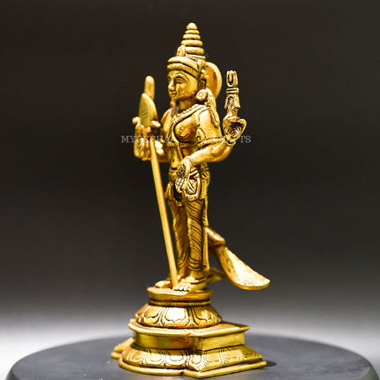 Brass Subramanya Statue - Divine Blessings for Spiritual Seekers