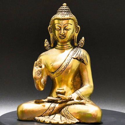 Brass Sitting Buddha Statue - Embrace Inner Peace