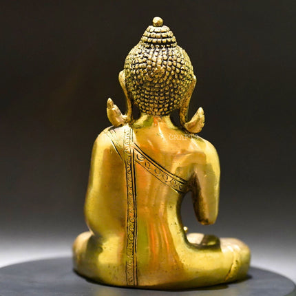 Brass Sitting Buddha Statue - Embrace Inner Peace