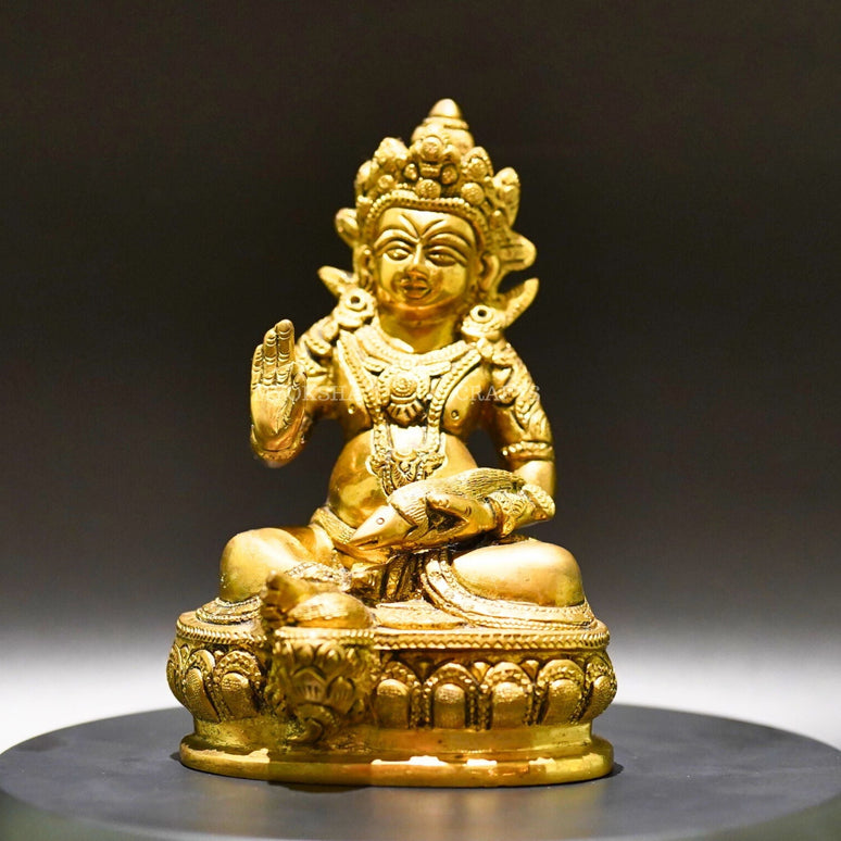 Brass Kubera - Lord of Wealth and Prosperity
