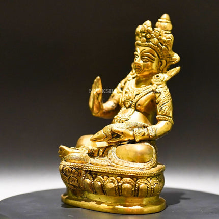 Brass Kubera - Lord of Wealth and Prosperity