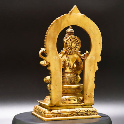 Brass Saraswati Devi Idol - Divine Source of Knowledge and Creativity