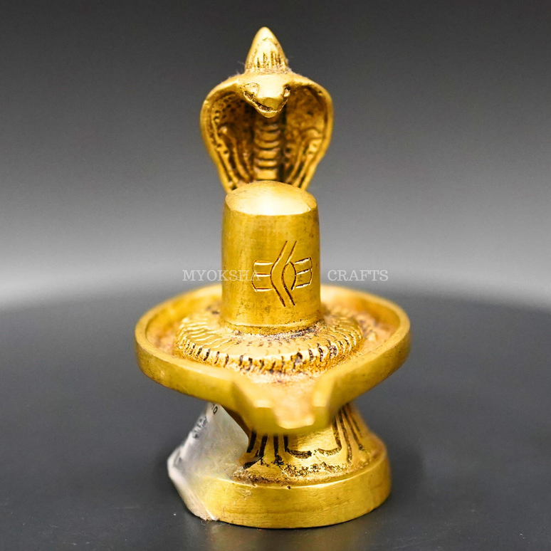 Shivaling with Cobra Idol - Embrace the Divine Energy of Lord Shiva