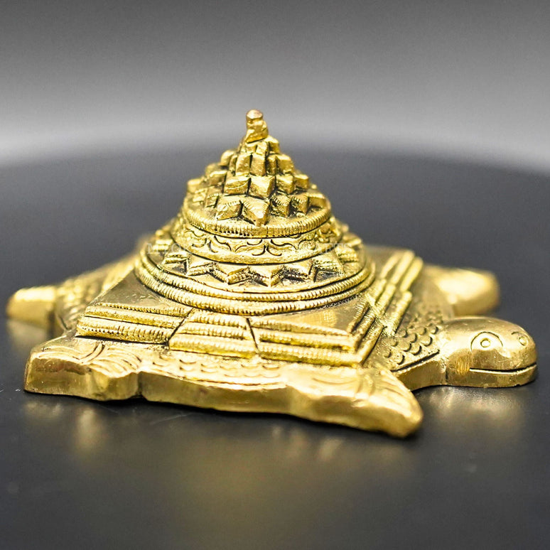 Sri Yantra on Tortoise - Harmonize Your Space with Divine Balance and Prosperity