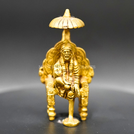 Brass Simhasan Sai Baba: A Divine Treasure for Your Homes