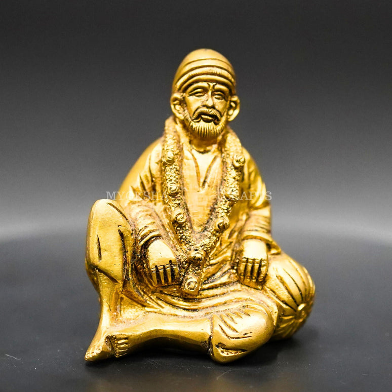 Sitting Brass Sai Baba: A Timeless Symbol of Serenity for Your Home