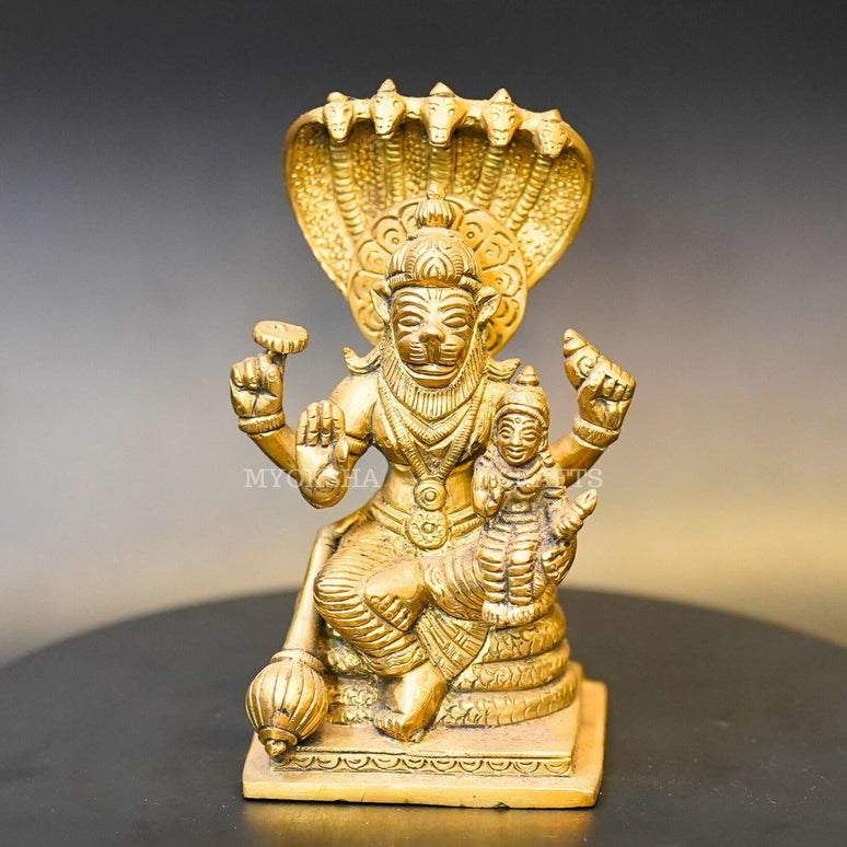 Brass Lakshmi Narasimha Swamy Idol