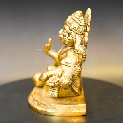 Brass Punchamuki Hanuman