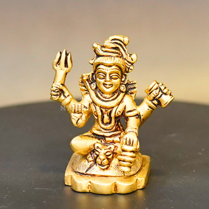 Brass Ishwar Sitting Idol