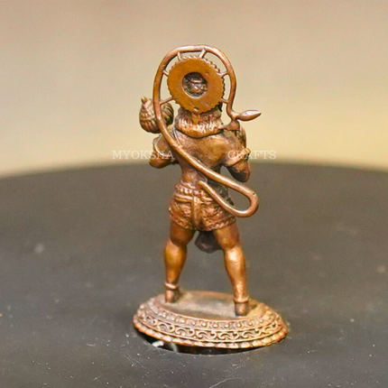 Copper Hanuman Standing Idol
