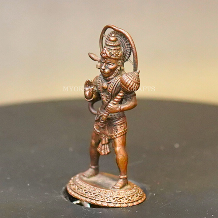 Copper Hanuman Standing Idol