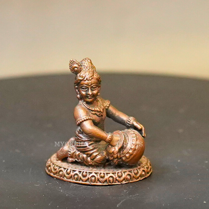 Copper Bene Krishna Idol