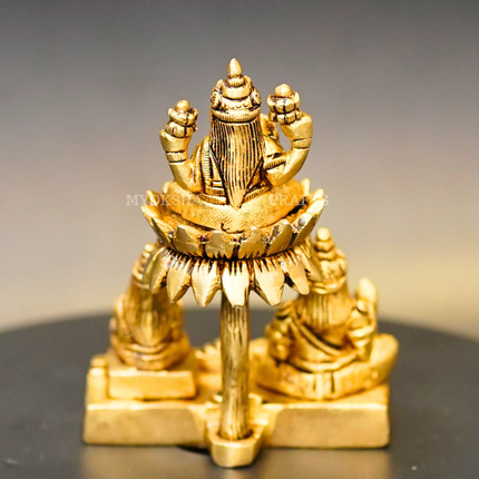 Brass Lakshmi with Kubera & Reddhi Idol