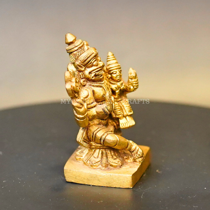 Brass Lakshmi Narasimha Idol