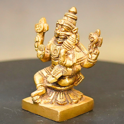 Brass Lakshmi Narasimha Idol