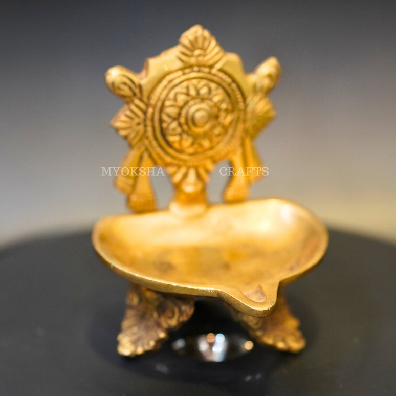 Brass Chakra Diya