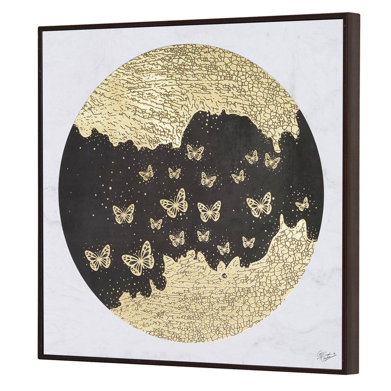 Tehzeeb Creations Golden Embossed Wall Painting