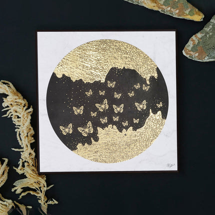 Tehzeeb Creations Golden Embossed Wall Painting