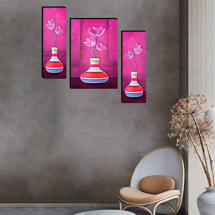 Tehzeeb Creations Set Of 3 Digital Wall Painting