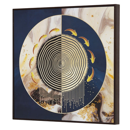 Tehzeeb Creations Golden Embossed Wall Painting