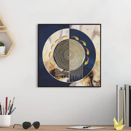 Tehzeeb Creations Golden Embossed Wall Painting