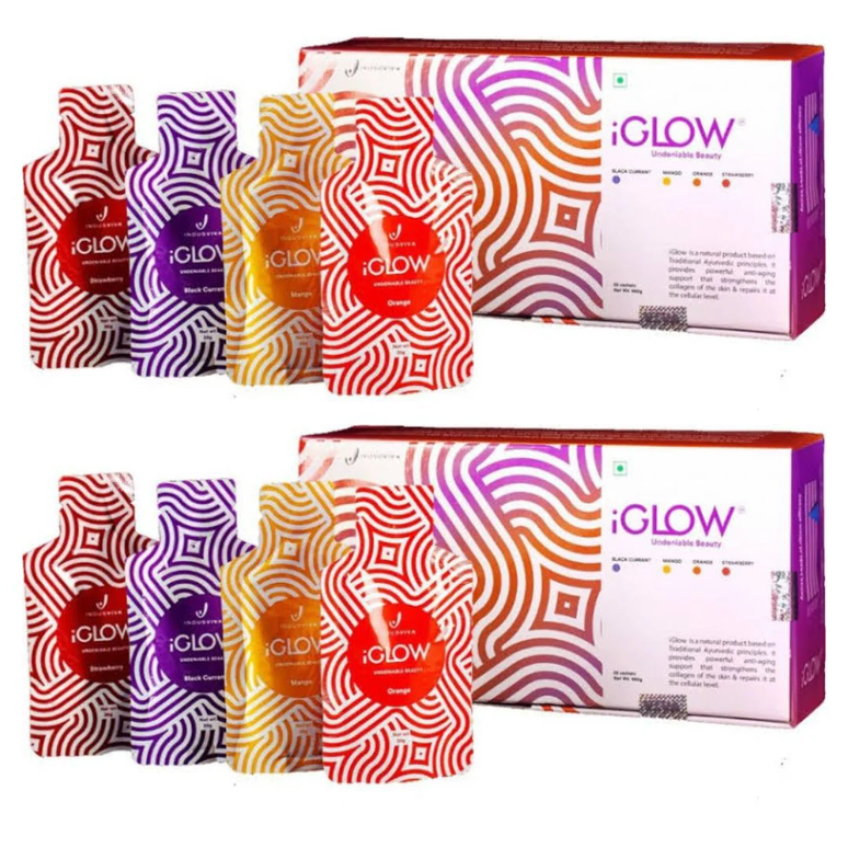 INDUS VIVA I GLOW - PACK OF 2 (28 SACHETS EACH)