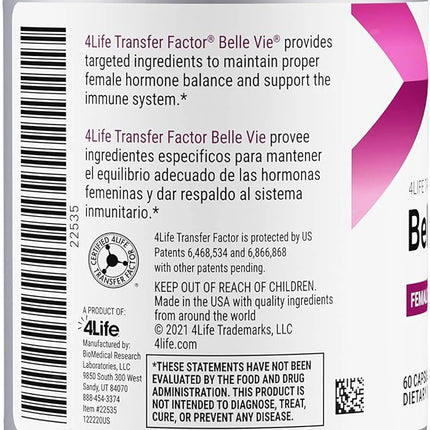 4LIFE TRANSFER FACTOR BELLE VIE (60N)