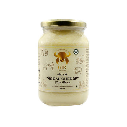 Gir Ahinsak Gau Ghee (A2) Bilona - A2 Ghee, Traditional Bilona Ghee, Desi Pure Breed Gir Gaumata (A2)