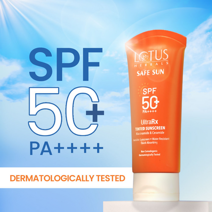 Lotus Herbals Safesun Ultrarx Tinted Sunscreen SPF 50+ PA++++