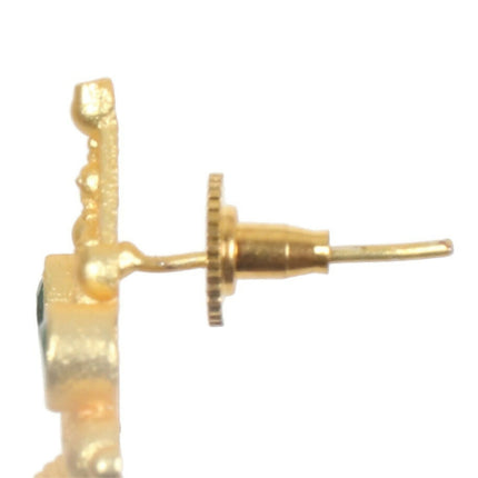 Joban Fashion Women Matte Gold Brass Earrings