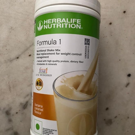 HERBALIFE FORMULA 1 NUTRITIONAL SHAKE MIX, BANANA CARAMEL (500G)